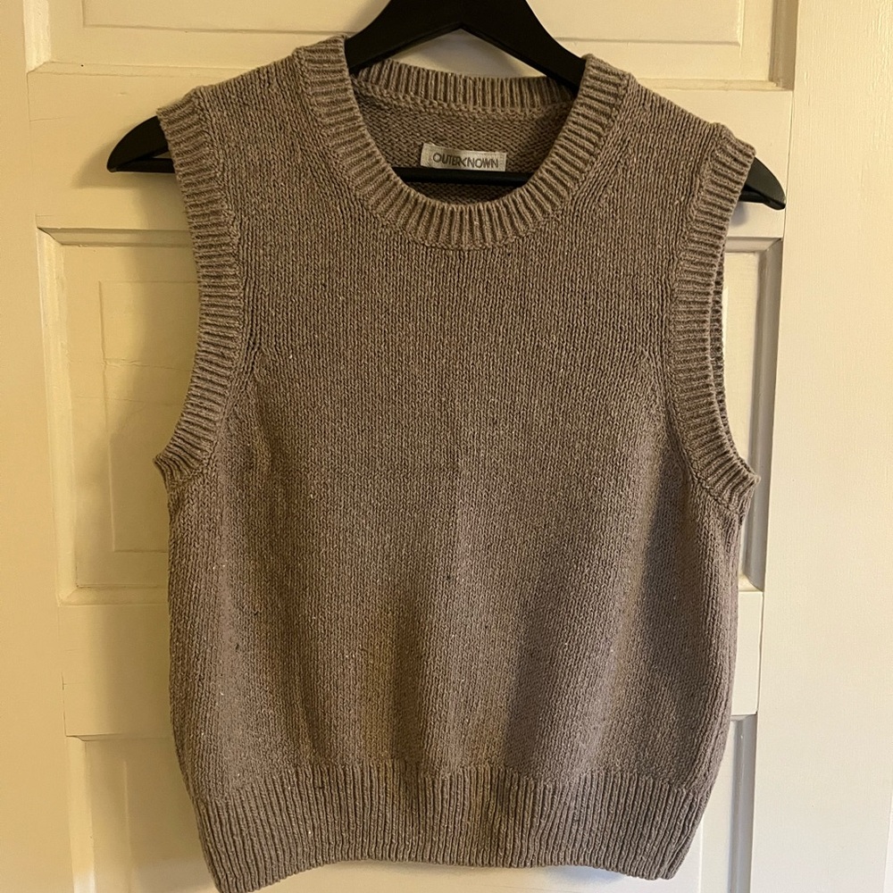 Outerknown Women's Gray Sweater Vest